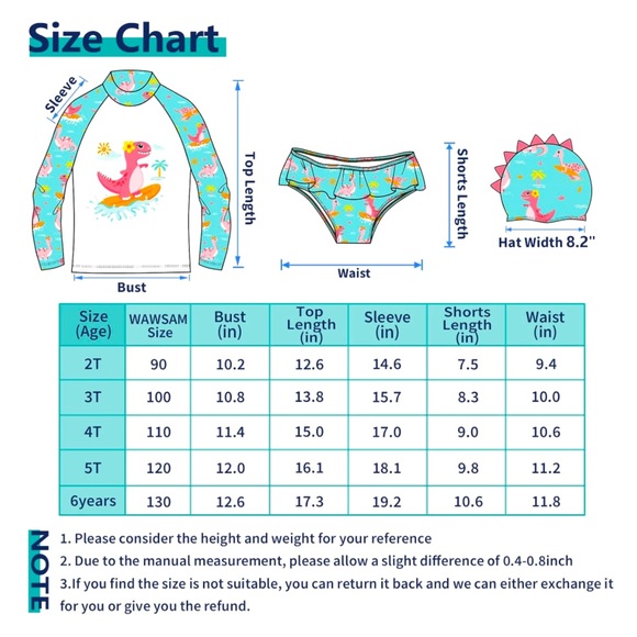 Rash Guard Set w/Swim Cap - Picture 7 of 8